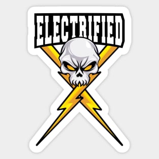 Electrified Tesla EV Sticker